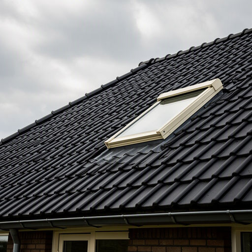 Wit kantelbaar kunststof dakraam met HR++ glas in een zolderkamer