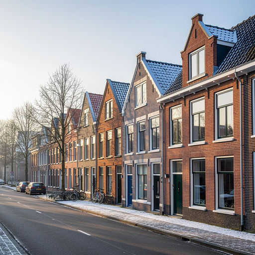 Monteur plaatst kunststof kozijnen bij een woning in Heemstede