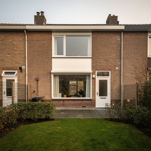 Antraciet kunststof kozijnen aan een gerenoveerd jaren 30-huis
